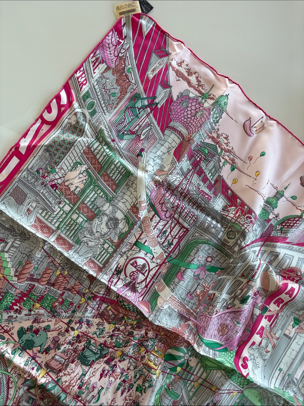 Hermes 100% Silk Scarf